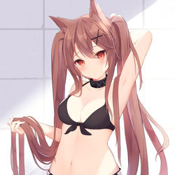 This is a pixiv picture whose title is 水着アンジェ.