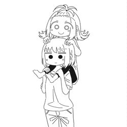 This is a pixiv picture whose title is 肩車.