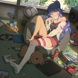 This is a pixiv picture whose title is Stay at home.