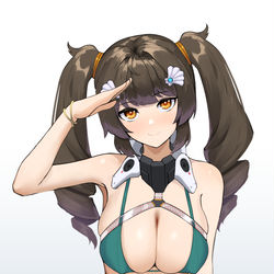 This is a pixiv picture whose title is 칼리스타 수영복.