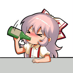 This is a pixiv picture whose title is 东方Project-藤原妹红.