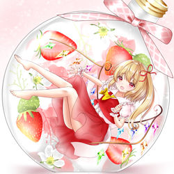 This is a pixiv picture whose title is いちごのハーバリウム.