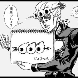 This is a pixiv picture whose title is 【5部】ジョルノ画伯によるレクイエムの解釈.