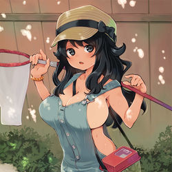 This is a pixiv picture whose title is 虫取りに行っちゃいけない格好の子（色んな意味で）.