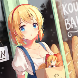 This is a pixiv picture whose title is Alice and Bread.