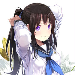 This is a pixiv picture whose title is 千反田える.