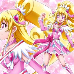 This is a pixiv picture whose title is キュアハート.