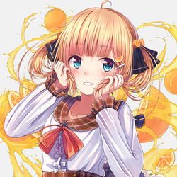 This is a pixiv picture whose title is 🍊.