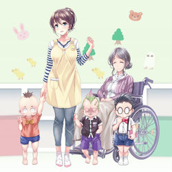 This is a pixiv picture whose title is ポーニーテールの保育士さん.