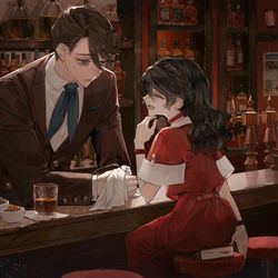 This is a pixiv picture whose title is 「子供に出すものはありませんよ」.