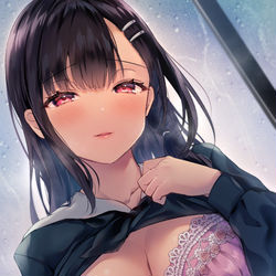 This is a pixiv picture whose title is 「先生…♡」.
