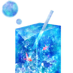 This is a pixiv picture whose title is 初夏を飲む.
