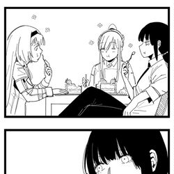 This is a pixiv picture whose title is 딸기치즈케익.