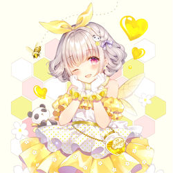 This is a pixiv picture whose title is ハニ💛カム.