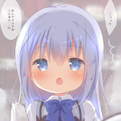 This is a pixiv picture whose title is ⚠️ココアさんと濃厚接触禁止になったチノちゃん③.