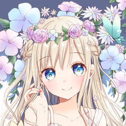 This is a pixiv picture whose title is 花冠.