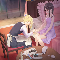 This is a pixiv picture whose title is 早坂はおさしゃれさせたい.