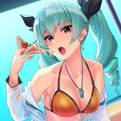 This is a pixiv picture whose title is アンチョビ！.