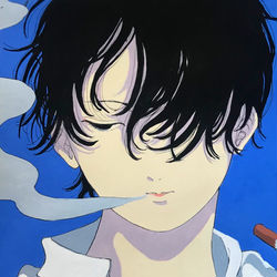 This is a pixiv picture whose title is 煙.