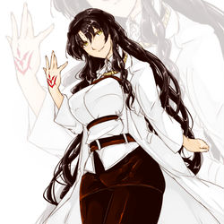 This is a pixiv picture whose title is 『人理修復始めました』.