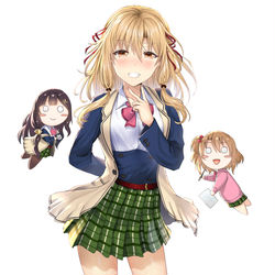This is a pixiv picture whose title is ちょっぴりえっちな三姉妹でも、お嫁さんにしてくれますか？４巻.