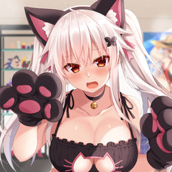 This is a pixiv picture whose title is 「...ほんとに資料用なんでしょうね？」.