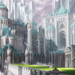 This is a pixiv picture whose title is 城.