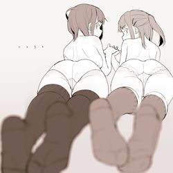 This is a pixiv picture whose title is おしりらくがきまとめ.