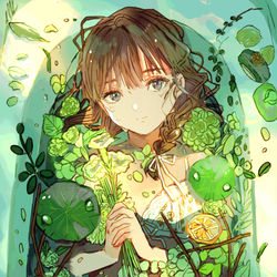 This is a pixiv picture whose title is 日光浴.
