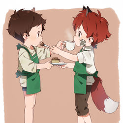 This is a pixiv picture whose title is Café boys.