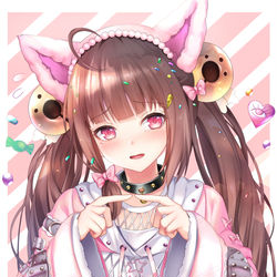 This is a pixiv picture whose title is もじもじパケト【デスチャ】.