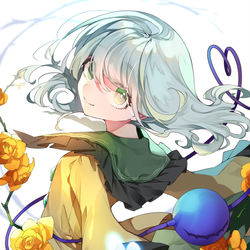 This is a pixiv picture whose title is こいしちゃん💚.