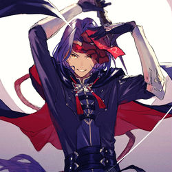 This is a pixiv picture whose title is ナイトブレード.