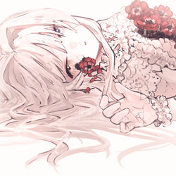This is a pixiv picture whose title is まぶたがずっとおもたいの.