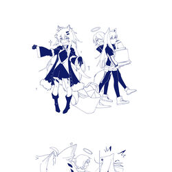 This is a pixiv picture whose title is 拉普兰德的衣服ポロポロ.