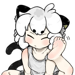 This is a pixiv picture whose title is ⚫.