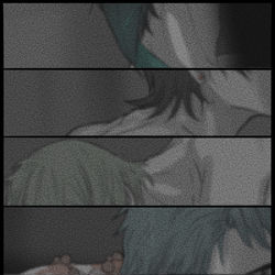 This is a pixiv picture whose title is 吻.