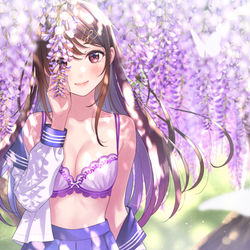 This is a pixiv picture whose title is 藤の花.