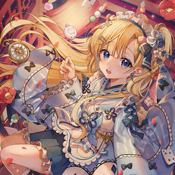 This is a pixiv picture whose title is 不思議の国のアリス.