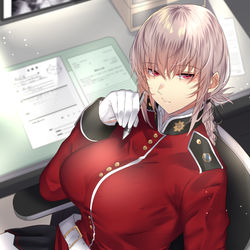 This is a pixiv picture whose title is 婦長。.