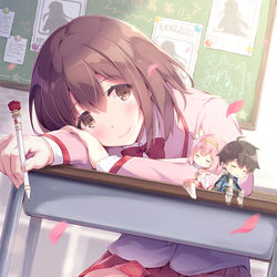 This is a pixiv picture whose title is キミとつなぐ世界.