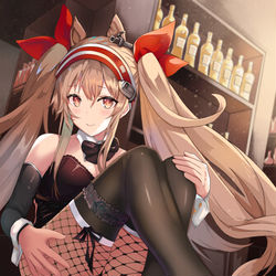 This is a pixiv picture whose title is 明日方舟兔女郎计划一安洁莉娜.