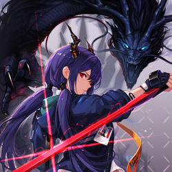 This is a pixiv picture whose title is Arknights - Ch'en.