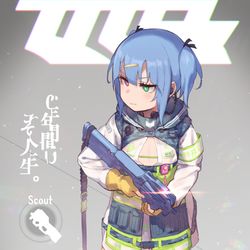 This is a pixiv picture whose title is 創作キャライラスト・JS小隊⑥(全3枚).
