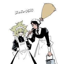 This is a pixiv picture whose title is メイドの日.