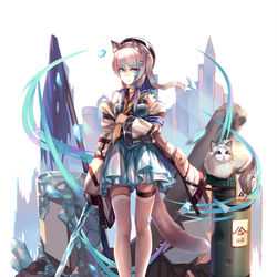This is a pixiv picture whose title is 新干员：璃.