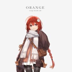 This is a pixiv picture whose title is orange.