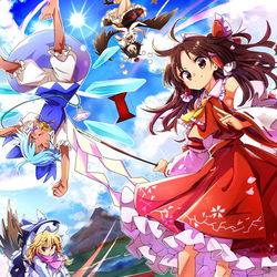 This is a pixiv picture whose title is 飛び込め後戸の国.