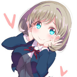 This is a pixiv picture whose title is ハローラブライブの唐 可可 (タン クゥクゥ) ちゃん💕.