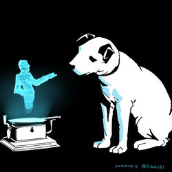 This is a pixiv picture whose title is His Master's Voice 2030.